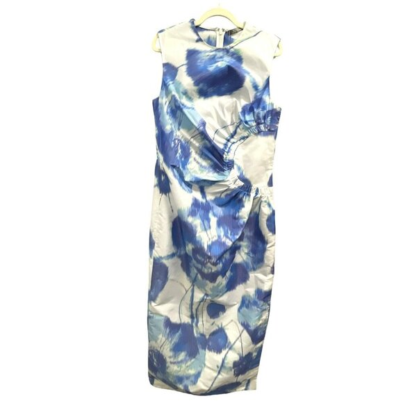 Lela Rose $1890 Julia Floral Sleeveless Maxi Dress NWT Size XL 14 - Picture 5 of 11